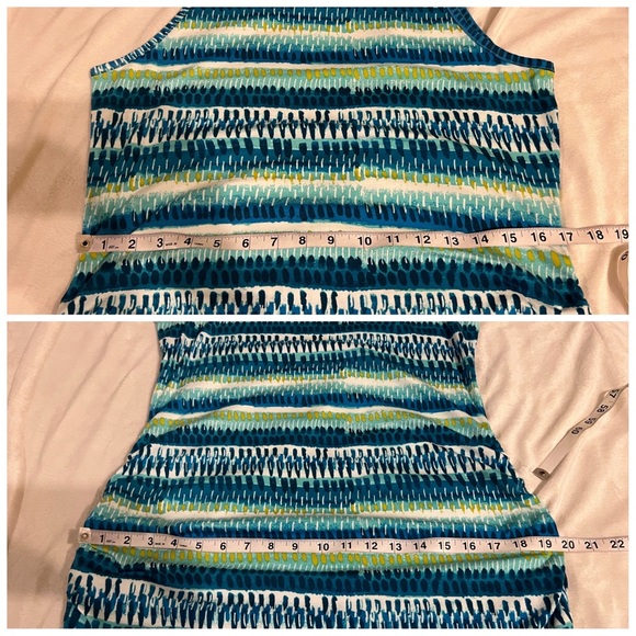 Title Nine breeze ruched dress in dabs of color Large - Picture 7 of 7